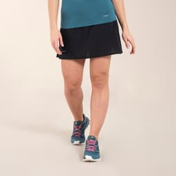 Thumbnail Quần giả váy chạy địa hình cho nữ đen DECATHLON evadict mã 8609705 1