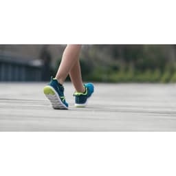 Thumbnail Giày đi bộ thể dục pw 540 cho trẻ em xanh dương xanh lá DECATHLON newfeel mã 8392759 1