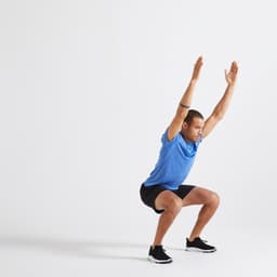 Thumbnail Áo thun tập fitness 100 cho nam xanh dương DECATHLON DOMYOS mã 8603263 3