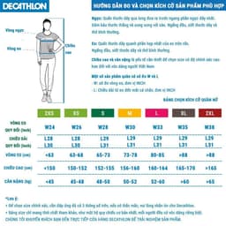 Thumbnail Quần legging tập fitness cotton fit+ cho nữ xanh navy DECATHLON DOMYOS mã 8588881 3