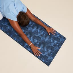 Thumbnail Thảm yoga thoải mái comfort 8 mm xanh dương họa tiết DECATHLON kimjaly mã 8665059 1
