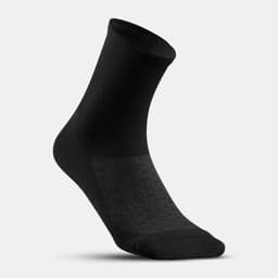 Thumbnail Tất vớ dã ngoại cổ cao thoáng khí hike 100 đen gói 2 đôi DECATHLON quechua mã 8665857 2