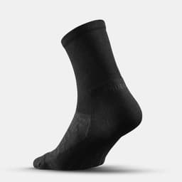 Thumbnail Tất vớ dã ngoại cổ cao thoáng khí hike 100 đen gói 2 đôi DECATHLON quechua mã 8665857 3