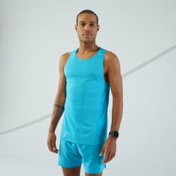 Thumbnail Áo thun không tay chạy bộ KIPRUN LIGHT cho nam DECATHLON Xanh dương 1