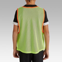 Thumbnail Áo bib thể thao tập luyện cho trẻ em  DECATHLON kipsta 2 màu vàng, cam và xanh 4