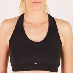 Thumbnail Áo bra thể thao tập cardio fitness 100 cho nữ đen DECATHLON DOMYOS mã 8503299 2