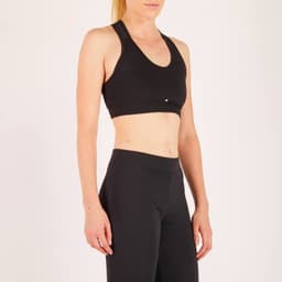 Thumbnail Áo bra thể thao tập cardio fitness 100 cho nữ đen DECATHLON DOMYOS mã 8503299 4