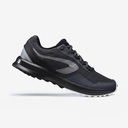 Thumbnail Giày chạy bộ run active grip cho nam xám đen DECATHLON kalenji mã 8488639 1