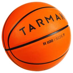Thumbnail Quả bóng rổ bền r100 cỡ 7 cho người lớn cam hoàn hảo cho người mới tập DECATHLON tarmak mã 8547127 3