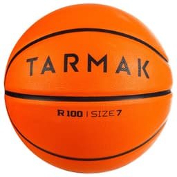 Thumbnail Quả bóng rổ bền r100 cỡ 7 cho người lớn cam hoàn hảo cho người mới tập DECATHLON tarmak mã 8547127 2