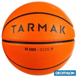 Thumbnail Quả bóng rổ bền r100 cỡ 7 cho người lớn cam hoàn hảo cho người mới tập DECATHLON tarmak mã 8547127 1