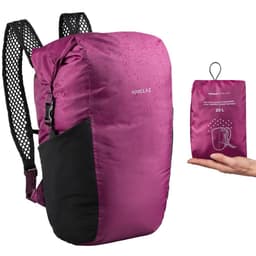 Thumbnail Balo du lịch 20l chống thấm gấp gọn travel 100 tím DECATHLON forclaz mã 8560419 1