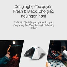 Thumbnail Lều dã ngoại mh100 fresh & black cho 3 người trắng DECATHLON quechua mã 8576111 1