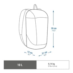 Thumbnail Balô dã ngoại arpenaz nh100 10l xanh DECATHLON quechua mã 8775640 2