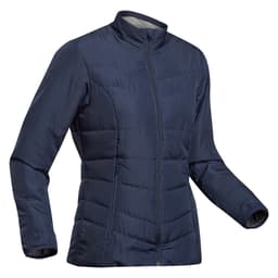 Thumbnail Áo khoác trekking có đệm lót trek 50 cho nữ xanh navy DECATHLON forclaz mã 8357148 1