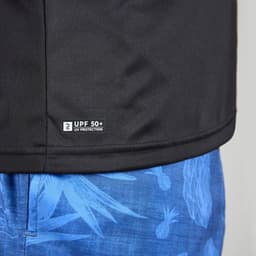 Thumbnail Áo thun lướt sóng chống tia uv DECATHLON olaian cho nam đen mã 8787286 4