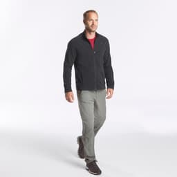 Thumbnail Áo khoác nỉ hiking giữ ấm mh120 cho nam đen DECATHLON quechua mã 8606098 4