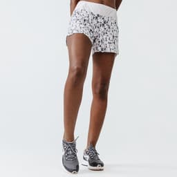 Thumbnail Quần short chạy bộ run dry cho nữ xám họa tiết DECATHLON kalenji mã 8559165 4