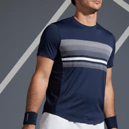 Thumbnail Áo thun tennis pickleball tts100 cho nam xanh navy DECATHLON artengo mã 8573148 2