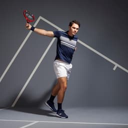 Thumbnail Áo thun tennis pickleball tts100 cho nam xanh navy DECATHLON artengo mã 8573148 1