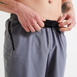 Thumbnail Quần short tập fitness 120 cho nam xám trơn DECATHLON DOMYOS mã 8644540 3