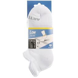 Thumbnail Tất vớ thể thao cổ thấp rs 500 trắng gói 3 đôi DECATHLON artengo mã 8380065 1