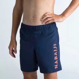 Thumbnail Quần short bơi cơ bản 100 cho bé trai xanh navy DECATHLON NABAIJI mã 8669410 1
