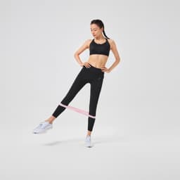 Thumbnail Áo bra tập fitness zip up 900 cho nữ đen DECATHLON DOMYOS mã 8578234 1