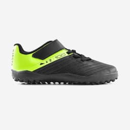 Thumbnail Giày bóng đá sân cỏ nhân tạo 100 easy tf cho trẻ em đen vàng DECATHLON kipsta mã 8668806 1