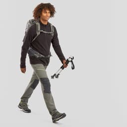Thumbnail Áo nỉ hiking mh100 cho nam đen DECATHLON quechua mã 966425 4