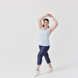 Thumbnail Áo thun không tay chạy bộ thoáng mát dry cho nữ xám DECATHLON kalenji mã 8666217 1