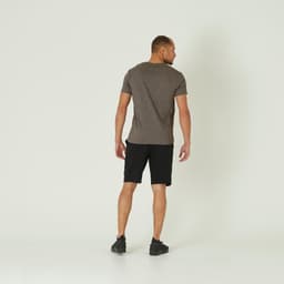 Thumbnail Áo thun tập fitness cotton nguyên chất 100 cho nam xám DOMYOS mã 960565 4