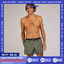 Thumbnail Quần short lướt sóng dáng ngắn 100 cho nam kaki DECATHLON olaian mã 8809010 4