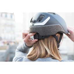 Thumbnail Mũ nón bảo hiểm xe đạp 100 city đen DECATHLON btwin mã 8524063 4