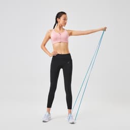 Thumbnail Áo bra tập fitness nâng đỡ cao cỡ lớn 920 cho nữ hồng DECATHLON DOMYOS mã 8643064 4