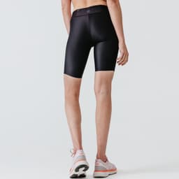 Thumbnail Quần short bó chạy bộ run dry cho nữ đen DECATHLON kalenji mã 8553331 1
