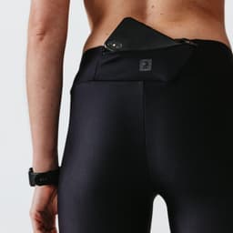 Thumbnail Quần short bó chạy bộ run dry cho nữ đen DECATHLON kalenji mã 8553331 3
