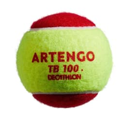 Thumbnail Hộp 3 bóng tennis tb100 đỏ DECATHLON artengo mã 8588568 4