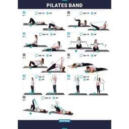 Thumbnail Dây kháng lực pilates mức độ trung bình 6 lb 3 kg đỏ tím DECATHLON DOMYOS mã 8527897 3