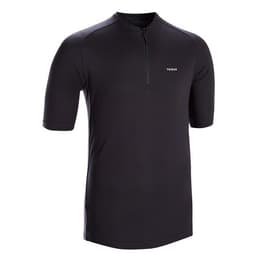 Thumbnail Áo jersey ngắn tay đạp xe đường trường essential cho nam đen DECATHLON triban mã 8569821 1