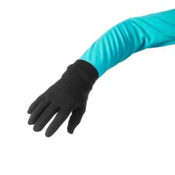 Thumbnail Găng tay lót tơ tằm leo núi trekking trek 500 đen DECATHLON forclaz mã 8396267 2