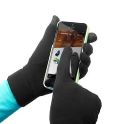 Thumbnail Găng tay lót tơ tằm leo núi trekking trek 500 đen DECATHLON forclaz mã 8396267 4