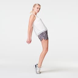 Thumbnail Quần short chạy bộ run dry cho nữ xám họa tiết DECATHLON kalenji mã 8559166 4