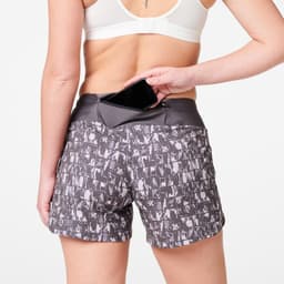Thumbnail Quần short chạy bộ run dry cho nữ xám họa tiết DECATHLON kalenji mã 8559166 2