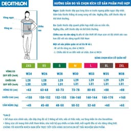 Thumbnail Quần legging tập fitness cotton 100 cho nữ Đen DECATHLON DOMYOS mã 8511784 3