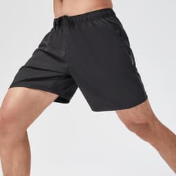Thumbnail Quần short thể thao cho nam tập gym fitness DOMYOS fst100 có túi đen 8506243 2