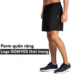 Thumbnail Quần short thể thao cho nam tập gym fitness DOMYOS fst100 có túi đen 8506243 4
