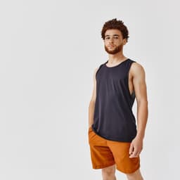 Thumbnail Áo thun thể thao tank top nam run dry DECATHLON chuyên chạy bộ, nhanh khô đen 1