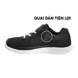 Thumbnail Giày thể thao cho trẻ em DECATHLON pw100 đen trắng 1