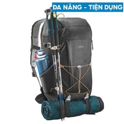 Thumbnail Balo thể thao leo núi, dã ngoại quechua nh100 30 lít đen 3